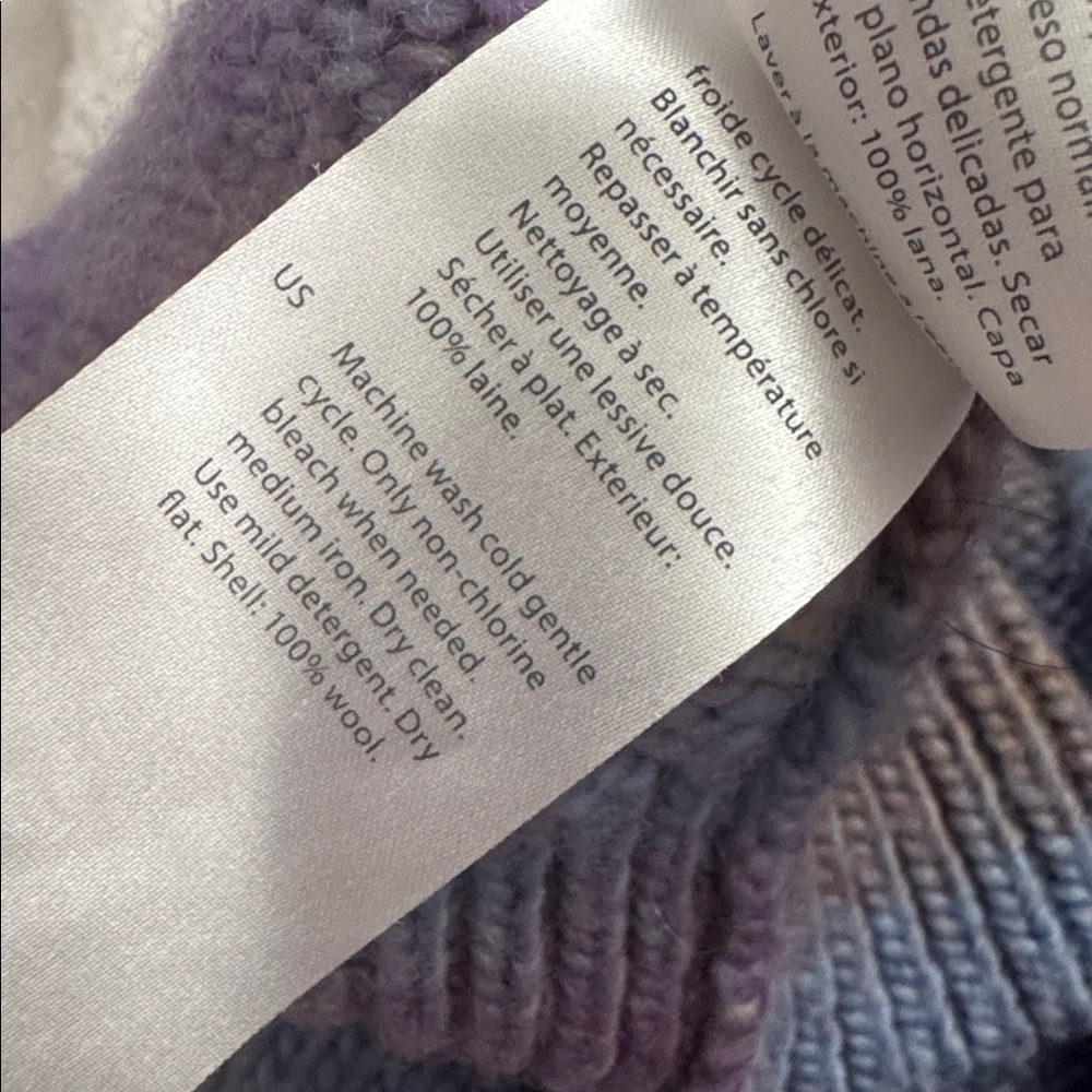 COS Striped Wool Mock-Neck Sweater - Picture 5 of 5